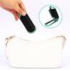 Mini Hair Brush,2 Pcs Folding Hair Brush Travel Hair Brush Compact Hair Brush with Mirror for Women Girls,Massage Comb Pocket Hair Comb for Travel. Gym, Trip, Purse, Swimming (Blue & Green)