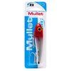 Bomber Lures Mullet Slow-Sinking Twitch, Walking Saltwater Fishing Lure, Excellent for Speckled Trout, Redfish, Stripers and More, 3 1/2", 5/8 oz, Red Head Flash