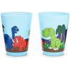 BLUE PANDA 16 Pack Plastic Dinosaur Cups for Kids, Cartoon Dino Party Favors for Birthday Party Supplies (16 oz)