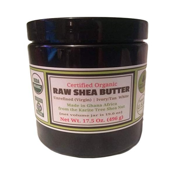 Perfect Body Harmony Certified ORGANIC RAW SHEA NUT BUTTER (African). HUGE 17.5 oz.Unrefined Natural Moisturizer.