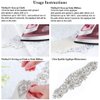 ShiDianYi Elegant Sash/Wedding Applique - Rhinestones Hot Fix or Sew On Belt Sash for Dress