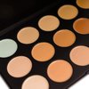 SHANY CONTOUR CAMO Professional Cream Foundation, Foundation Primer,Camouflage Concealer Makeup Palette - 15 Color Face Palette