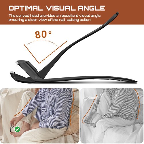 Upgrade Your Grooming Game with Stylish Nail Clippers and Toenail Clippers,Nail Clippers for Men,Toe Nail Clippers with Catcher,Nail File with a Nice Case