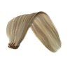 Clip in Hair Extensions,Ash Blonde Balayage Blonde Hair Extensions Real Human Hair Clip ins,18 Inch 7 Pieces 70G Double Weft Hair Extensions Human Hair Clip ins Extensions