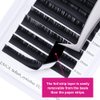 Lash Extension C D Curl Ellipse Eyelash Extensions .15 .20mm Flat Lashes Matte Single Lashes Classic Eyelash Extensions Individual Lashes (0.15-C, 12mm)