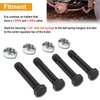 4 Pack 9/16"-18 x 3" Long Trailer Leaf Spring Shackle Bolts w/Lock Nuts, fit for 1-3/4” Wide Leaf Spring & Double Eye Leaf Springs, for 2,000lb and 3,500lb Axles