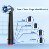 8pcs Cross Clean Brush Heads Compatible with Oral B Electric Toothbrush, Compatible with Cross Action Pro 1000 and Other Oral B Electric Toothbrush.