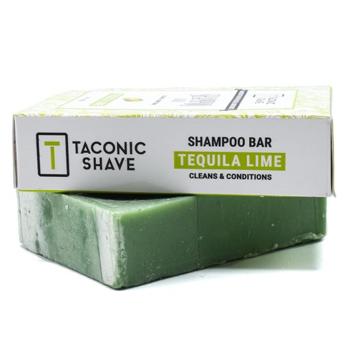 Taconic Shave, All Natural Lime Hair Shampoo Bar - Handcrafted in the USA - 5.0 oz.- Leaves hair Clean, Soft and Conditioned.