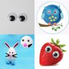 Sowaka 60 Pcs 1 Inch Wiggle Eyes Self Adhesive Pack Round Sew on Small Googly Eyes Stickers for Craft Scrapbooking Supplies Classroom Kids Children Handmade Project Decoration