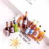 Juland 40PCS Miniature Mini Beer Drinks Decoration Beer Glass Model Mixed Wine Coffee Resin Sets Simulation Instant Model Scene Mini Tableware Dolls House