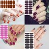 Nail Polish Strips, DANNEASY 24 Sheets Self Adhesive Nail Wraps Solid Color Nail Sticker Polish Manicure Kit with 1pc Nail File + Wood Cuticle Stick