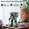 Transforming Robot Mech Building Block Sets, Compatible with Lego Mech, Destroy Warrior City Soldier Mech Model Action Mech Model Building Kit, Cool Creative Robots Toys Gift for Teens Boys, 542 PCS