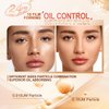 SACE LADY Oil Control BB Cushion Foundation, Full Coverage Long Lasting Ultra Matte BB Foundation Makeup Covers Face Blemishes Evens Skin Tone Face Cosmetics, 0.42Oz (#04, 0.42Oz)