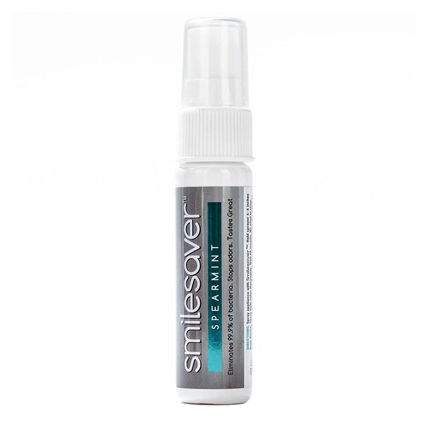 Smilesaver Cleaner - Quick & Effective Cleaner for Retainers, Clear Aligner, Invisalign, Dentures, Nightguard - Replaces or Complements Ultrasonic and Tablet Cleaner - Minty Taste (1 Pack - 1 Ounce)
