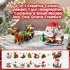 Qreninv Calendar 2024 Christmas Building Blocks Set, 6 in 1 Christmas Toys, Building Blocks Toys Holiday Countdown Calendars, Ideas Gift for for Teens Boys Girls 6-12 Year (Small Santa)