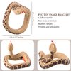 6 Pieces Toy Snake Bracelet PVC Simulation Snake Wrist Band Fake Snake Wristband Halloween Prank Toys Scary Mischievous Toys Party Supplies Realistic Snake Bracelet for Adults Teens