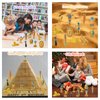 LEBERY Ancient Egypt Toys Egyptian Toys for Kids Miniature Egyptian Figurines Set Pyramid Mummy Egyptian Toys Egyptian Party Decorations Supplies Birthday Surprise for Boys Girls - 12Pcs