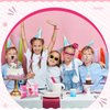 Clysee 60 Pcs Ballerina Party Favors Include Dance Makeup Bag Dance Charm Bracelets Hair Ties Ballet Keychains Elastic Scrunchies Dance Party Supplies Dance Team Gifts for Dancers Girls Teachers