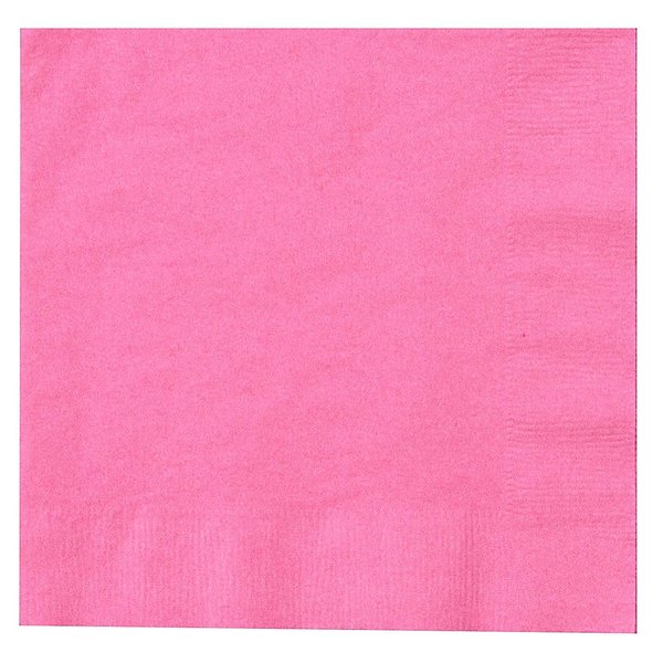 Creative Converting 663042B Bright Pink Lunch Paper Napkins, 50 Pcs
