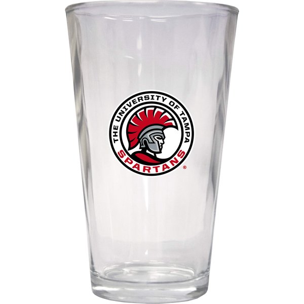 University of Tampa Spartans 16 oz Pint Glass 2-Pack Officially Licensed Collegiate Product