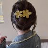 6 Pcs Flower Hair Clips Matte French Hair Barrette Floral Hairpins Flower Hair Claw Clips Non-Slip Fashion Luxury Elegant Hair Accessories for Women Girls Wedding Prom Party Hair Decorations