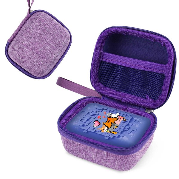 NQEUEPN Hard Carrying Case for Bitzee Interactive Toy Digital Pet and Case, Protective Storage Holder Compatible with Bitzee Virtual Electronic Pet Toy Accessories, Case Only, Purple