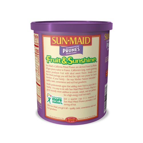 Sun-Maid Pitted Dried Prunes, All Natural Dried Plums, No Added Sugars, 16 oz (Pack of 2)