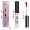 SWETIYOU Peel Off Lip Stain, Long Lasting Waterproof and Transfer Proof Lip Tint, Matte Finish Peel Off Lip Stain, Non-stick Cup Peel Off Lipstick Lip Makeup for Women Girls (Color : Glamor)