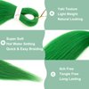 Green Braiding Hair Pre stretched 30 Inch 3 Packs Kanekalon Pre-stretched Braiding Hair EZ Braid Yaki Texture Synthetic Hair Extensions for Crochet Box Braids