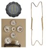 JIANWEI Wall Plate Hangers - Invisible Decorative Dish Holder Stainless Steel Wire Plate Hangers Holders 8 10 12 14 16Inch Wall Hooks Wall Display Hooks for Home Decor(2pcs,Size:8in)