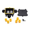Junction Box Outdoor Waterproof IP68 3 Way Plug Line M25 Coaxial Cable Connector Wire Range 4 to14mm Electrical External Power Cord Junction Boxes