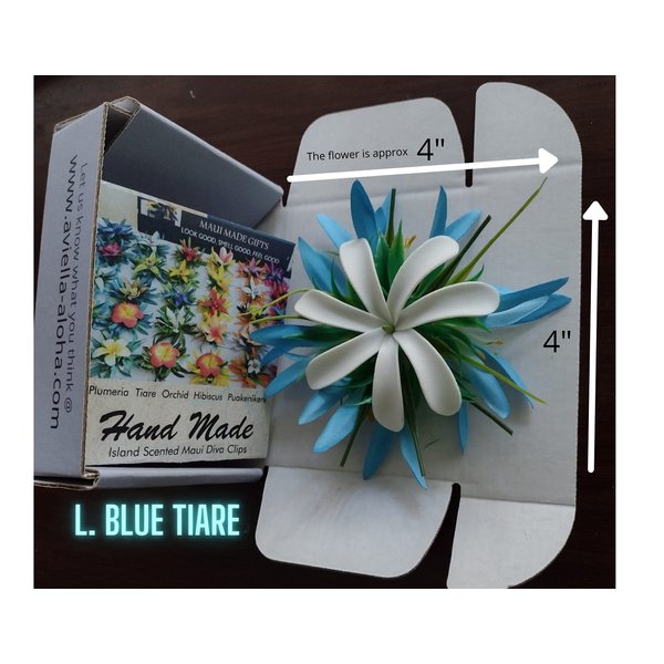 Hand Made Tahitian Tiare Luau Flower Accessories Moana Hair Clip Hawaiian Flowers for Hair Tropical Hair comb for Brides Beach Wedding Flower Headband for Women w/Alopecia by Urban-n-Island