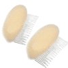 Hiibaby® 2pcs BUMP IT UP Volume Inserts Do Beehive hair styler Insert Tool Hair Comb (Beige)