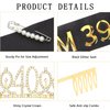 Casoty 40th Birthday Sash and Tiara for Women, 40th Birthday Decorations for Women, 40 & Fabulous Sash and Tiara Set, Happy 40th Birthday Decorations, 40th Birthday Gifts for Women
