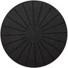 Lazy K Induction Cooktop Mat - Silicone Fiberglass Scratch Protector - for Magnetic Stove - Non Slip Pads to Prevent Pots from Sliding During Cooking_ Black (11inches)