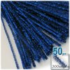 The Crafts Outlet Chenille Sparkly Stems, Pipe Cleaner, 12-in (30-cm), 50-pc, Mixed Pack