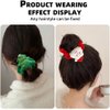 6Pcs Christmas Hair Scrunchies Santa Christmas Tree Elk Scrunchie Snowflake Plaid Hair Scrunchy ElasticHair Bands Soft Hair Ties Xmas Ponytail Holder Bands for Women Girls Christmas Hair Accessories