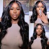 UNICE Bye Bye Knots Wig Body Wave 7x5 HD Lace Front Wigs Human Hair Bleached Invisible Knots Put on and Go Glueless Frontal Wig Human Hair pre plucked pre cut Lace Wig 180% Density 20 inch