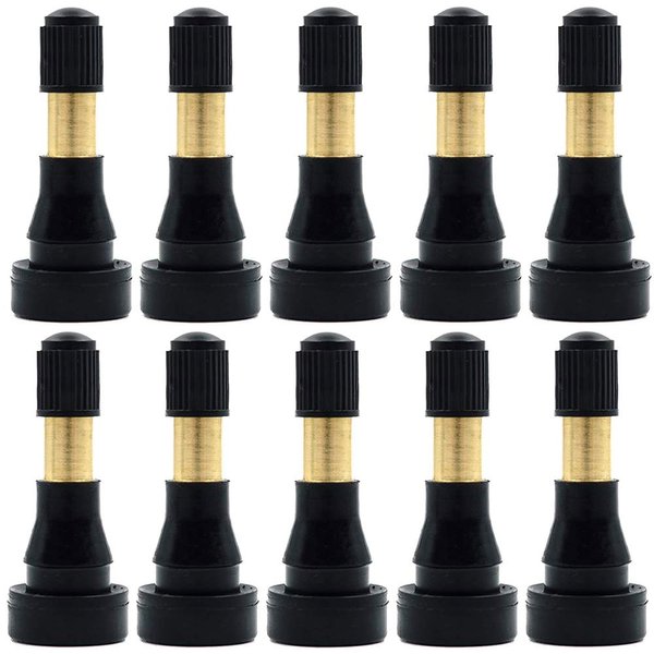 ZDK-C8 10PCS Tire Valve Stems with Caps High Pressure TR600HP Tire Air Valve Stems for Tires