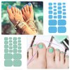 YECIRALA 20 Sheets 440 Pcs Toenail Stickers for Women Nail Art Wraps Toe Nail Stickers Nail Wraps for Toes Nail Polish Strips Stick On Nails Polish Stickers for Toenails Gel Nail Strips Color Strips
