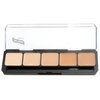 Graftobian HD Glamour Crème Foundation Palette (Warm #2) - High Definition 5 Color Makeup Palette, Cream Based Foundation Concealer and Contour Palette, Full Coverage - Medium Warm Skin Shades