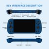 X55 Handheld Game Console with Built-in Games IPS RGB Screen 5.5-Inch (256G 30000 Games)