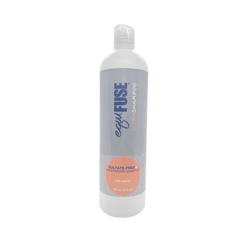 EquiFuse CitraShampoo Sulfate Free, Plant Based Foaming Horse Shampoo, Promotes Gentle Clean and Hair Health That Fights Dryness, and Dandruff | with Coconut Oil and Refreshing Citrus Scent, 16oz