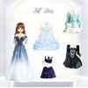 Beautiful Magnetic Princess Dress Up Paper Doll,Play Travel Playset Toy Magnet Dress Up Games Paper Dolls for Girls Ages 4-7 Nurturing Creativity and Imagination Set Birthday Gift (Princess XiaShu)