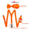 Dress Up America Neon Suspender, Bow-tie, Sunglasses, Accessory Set - Adult and Kids Size Suspenders