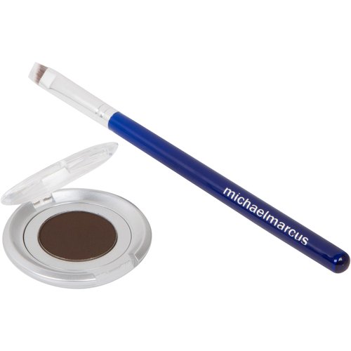 Michael Marcus Cake Eyeliner & Brush - 2 Piece Water Activated Dry Pressed Eyeliner & Professional Brush - Long-Lasting, Vibrant Color, Smudge Resistant - Cruelty Free Paraben Free (Espresso)