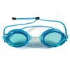 Resurge Sports Anti Fog Racing Swimming Goggles with Quick Adjust Bungee Strap (Blue)