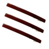 Skinny Slim Tortoise Shell Acetate French Barrettes Flat Acrylic Hair Clips For Fine, Kinky Hair Strong Hold Cute Hair Styling Ponytail Holder for Girls,3 Pcs (Brown)