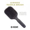 Kent AH13G Airhedz Pro Pure Bristle Paddle Brush (Medium, Grey) - for Smoothing and Finishing