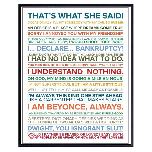 The Office Merchandise - Michael Scott Poster - The Office Merch - The Office Decor - The Office Wall Decor - The Office Gifts - The Office Quotes The Office Wall Art Picture - Boss Gifts - Men, Women